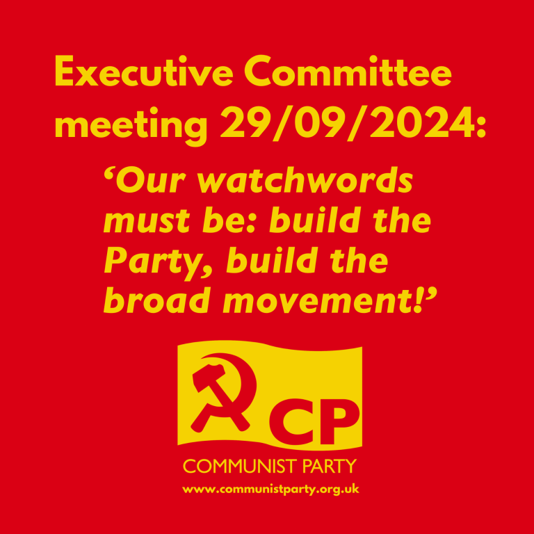 Build the Party, build the broad movement!