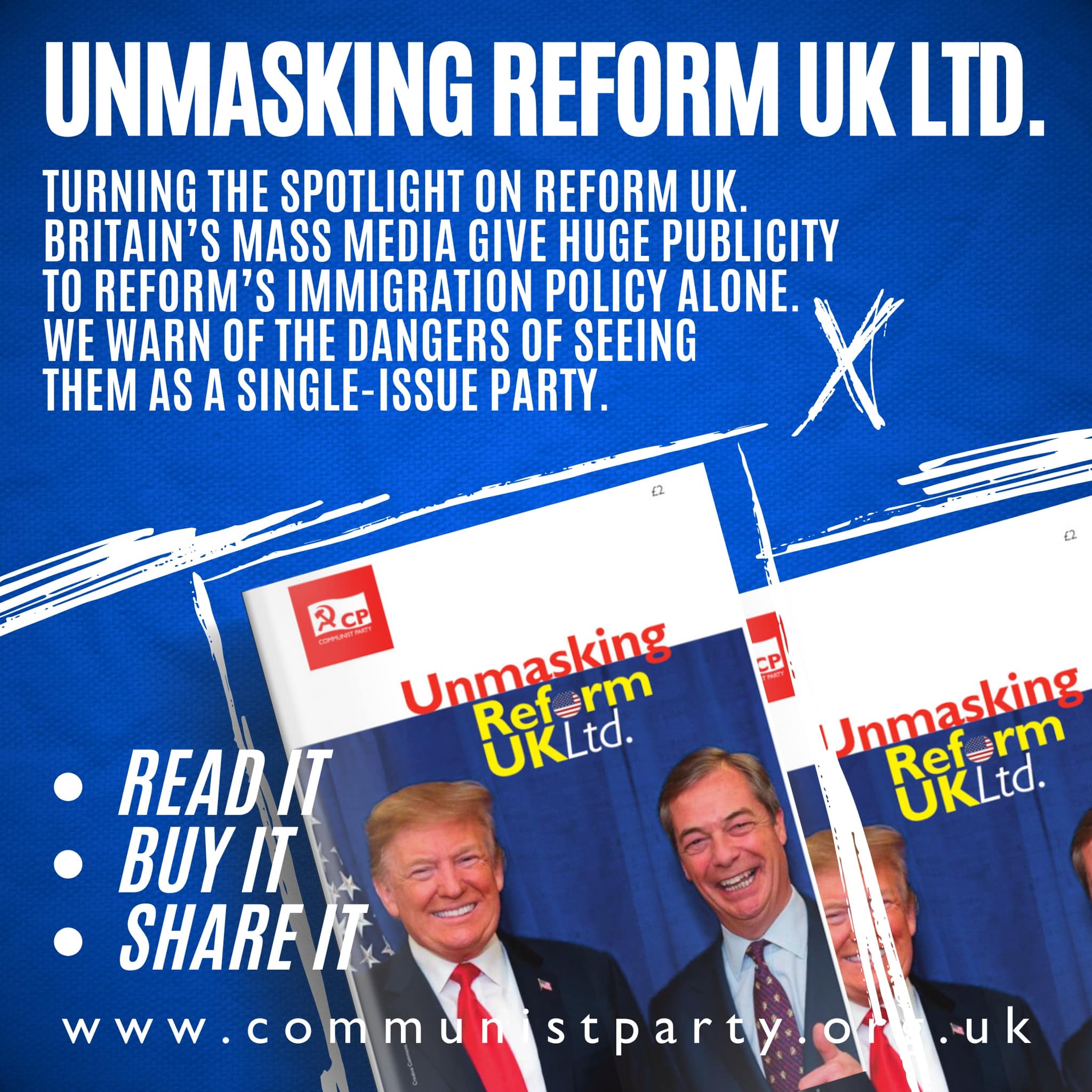 New pamphlet - Unmasking Reform UK Ltd