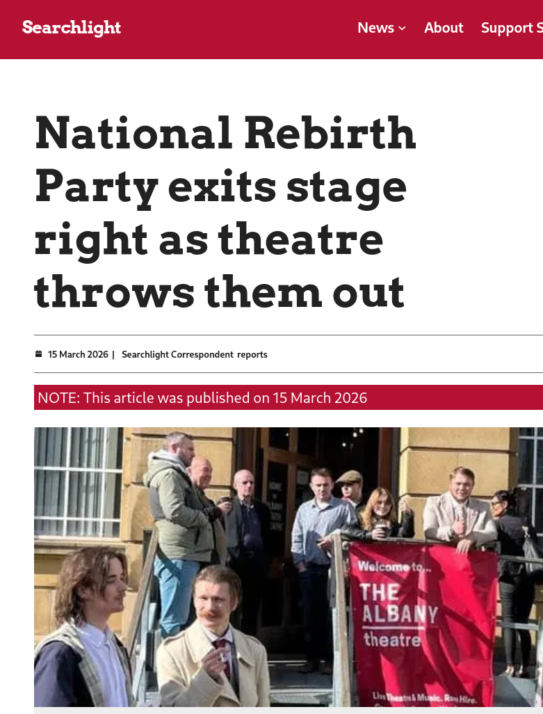 Fascists ousted from Albany Theatre
