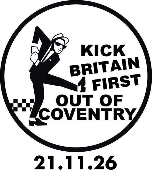 Britain First fascists have announced a rally in Coventry
